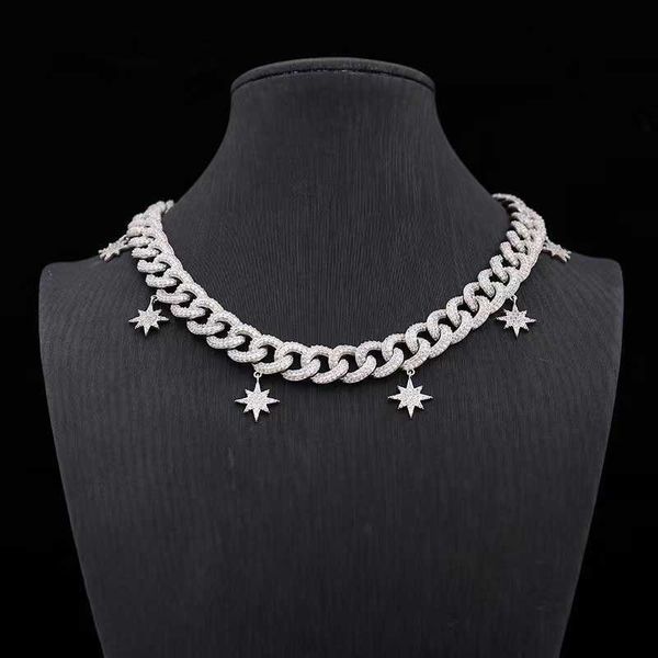 vintage thick cuban chain star tassel gold 14mm width moissanite bling tennis choker necklace jewelry women, Silver
vintage thick cuban chain star tassel gold 14mm width moissanite bling tennis choker necklace jewelry women, Silver