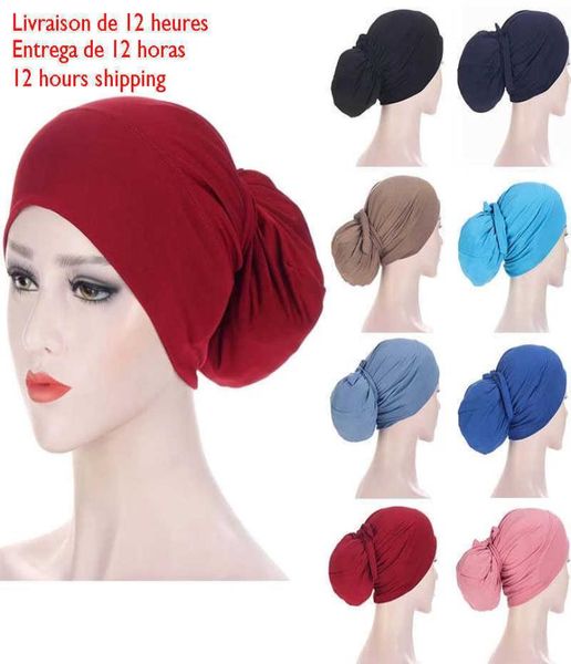 solid color bandage easy cap jersey hijabs for long hair women elastic soft headband turban chemo hat muslim fashion accessories x1514445, Blue;gray
solid color bandage easy cap jersey hijabs for long hair women elastic soft headband turban chemo hat muslim fashion accessories x1514445, Blue;gray