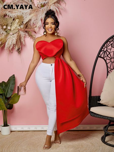 women's tanks camis cm.yaya women fashion sweetheart low applique strapless stream side crop vintage streetwear ins asymmetrical tee 2, White
women's tanks camis cm.yaya women fashion sweetheart low applique strapless stream side crop vintage streetwear ins asymmetrical tee 2, White