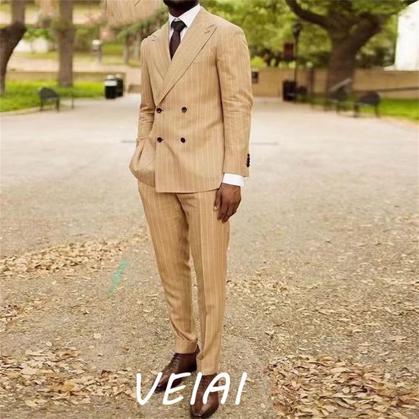 men's suits blazers khaki pinstripe men suits peaked lapel double breasted business wedding suit trajes de hombre blazer jacket men tux, White;black
men's suits blazers khaki pinstripe men suits peaked lapel double breasted business wedding suit trajes de hombre blazer jacket men tux, White;black
