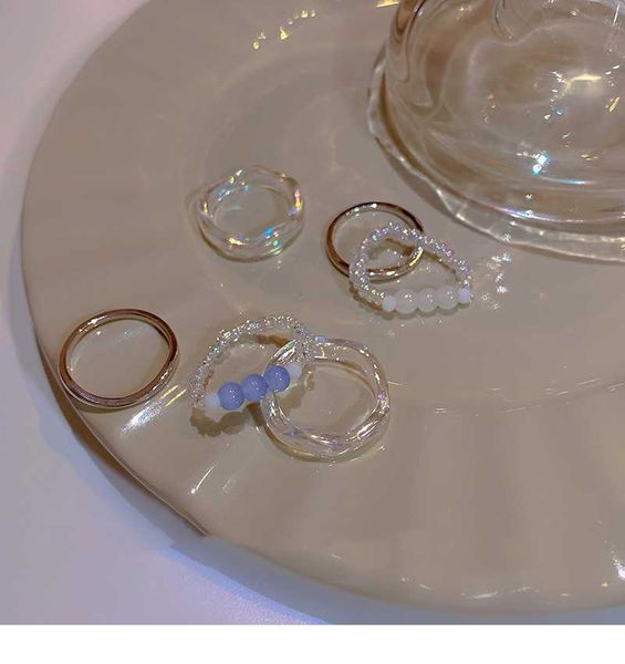 band rings 2023 new trendy acrylic resin rings for women korean fashion elastic beads pearl ring set girls aesthetic jewelry party gift z050, Silver
band rings 2023 new trendy acrylic resin rings for women korean fashion elastic beads pearl ring set girls aesthetic jewelry party gift z050, Silver