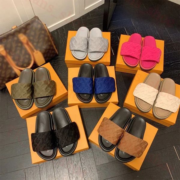 designer sandles pool pillow mules slippers fashion padded front strap men sliders summer flats women sandles shoes, Black
designer sandles pool pillow mules slippers fashion padded front strap men sliders summer flats women sandles shoes, Black