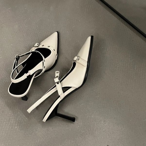 sandals summer womens sandals fashion pointed toe light button womens dress strap sandals high heel mule 230509, Black
sandals summer womens sandals fashion pointed toe light button womens dress strap sandals high heel mule 230509, Black