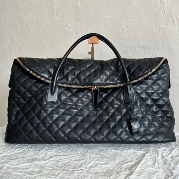 black fashion es giant travel bags in quilted leather maxi supple bag handles duffle designer womens mens zip closure case large handbags
black fashion es giant travel bags in quilted leather maxi supple bag handles duffle designer womens mens zip closure case large handbags