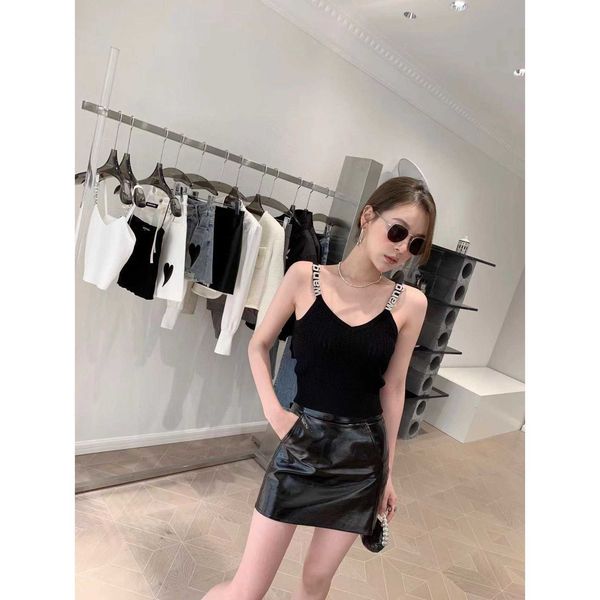designer haute coutureaw king spring and summer new fashion rhinestone trim slim v-neck slim strap knit tank top, White
designer haute coutureaw king spring and summer new fashion rhinestone trim slim v-neck slim strap knit tank top, White