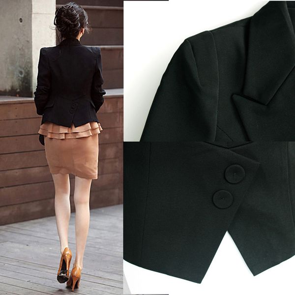 new formal small fragrance slim suit jacket feminine commuter small suit, White;black