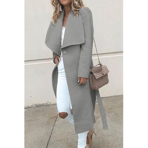 fur autumn winter outerwear women simple laceup solid long cardigan coats elegant lapel wool blends jacket manteau femme, Black
fur autumn winter outerwear women simple laceup solid long cardigan coats elegant lapel wool blends jacket manteau femme, Black