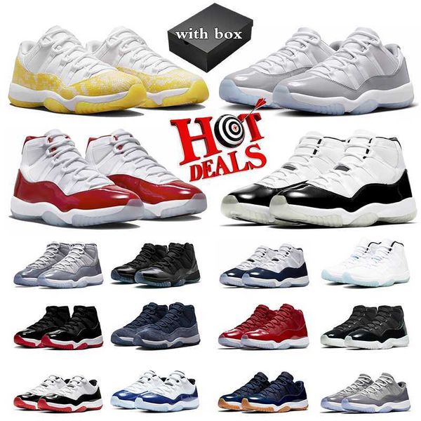 og with box 11 cherry 11s basketball shoes men women cement grey yellow snakeskin midnight navy pure violet cap and gown concord 45 jumpman
og with box 11 cherry 11s basketball shoes men women cement grey yellow snakeskin midnight navy pure violet cap and gown concord 45 jumpman