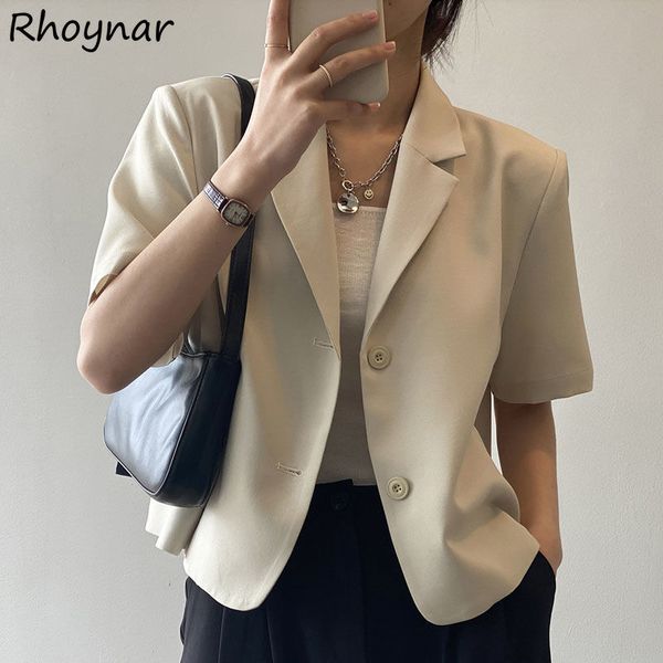 women's suits blazers short sleeve women summer thin korean style fashion leisure cropped solid all-match office female loose elegant c, White;black
women's suits blazers short sleeve women summer thin korean style fashion leisure cropped solid all-match office female loose elegant c, White;black