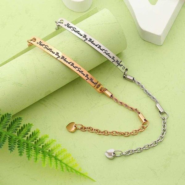 couple bracelet fashion simple curved brand personalized lettering stainless steel ornament wholesale, Golden;silver
couple bracelet fashion simple curved brand personalized lettering stainless steel ornament wholesale, Golden;silver