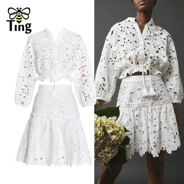 two piece dress tingfly women casual fashion skirt 2 pieces sets lady hollow out button up blouese mini short skirts street outfits 230508, White
two piece dress tingfly women casual fashion skirt 2 pieces sets lady hollow out button up blouese mini short skirts street outfits 230508, White