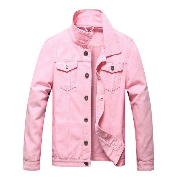 men's jackets men pink denim jacket casual button down jean coat plus size classic pockets cotton outerwear 230509, Black;brown
men's jackets men pink denim jacket casual button down jean coat plus size classic pockets cotton outerwear 230509, Black;brown