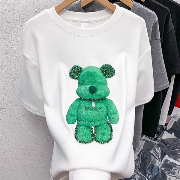 women's t-shirt summer bear t shirt women loose oneck harajuku girls funny tshirt female white gray short sleeve oversized tee ropa mu
women's t-shirt summer bear t shirt women loose oneck harajuku girls funny tshirt female white gray short sleeve oversized tee ropa mu