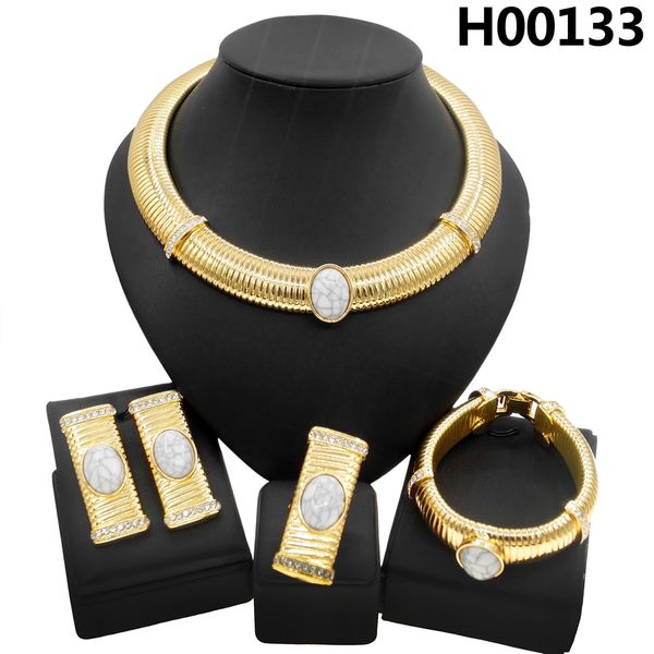 yulaili new ladys jewelry set necklace bracelet earrings ring party queen dating fashion gold plated stainless steel jewelry sets, Black
yulaili new ladys jewelry set necklace bracelet earrings ring party queen dating fashion gold plated stainless steel jewelry sets, Black