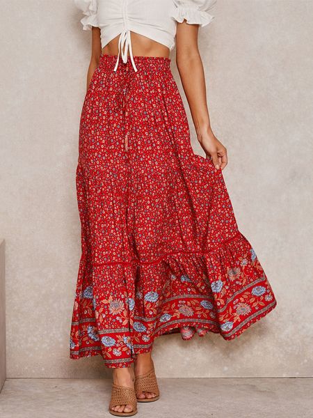 skirts boho floral print women summer casual loose high waist pleated long vintage fashion bohemian beach holiday 230508, Black
skirts boho floral print women summer casual loose high waist pleated long vintage fashion bohemian beach holiday 230508, Black