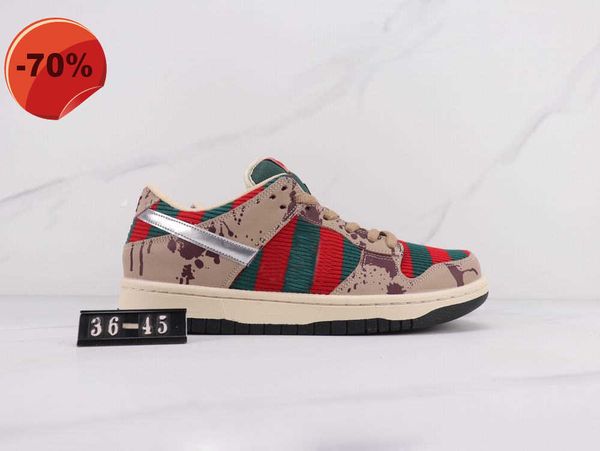 sandals (with box)2021 low freddy krueger running shoes men women red green brown silver sports sneaker, Black
sandals (with box)2021 low freddy krueger running shoes men women red green brown silver sports sneaker, Black
