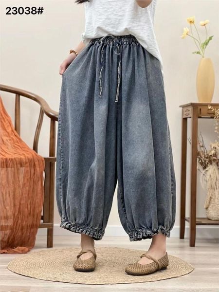 jeans denim lantern trousers women retro spring autumn casual loose jeans 2023 ladies new drawstring vintage denim pants, Blue
jeans denim lantern trousers women retro spring autumn casual loose jeans 2023 ladies new drawstring vintage denim pants, Blue
