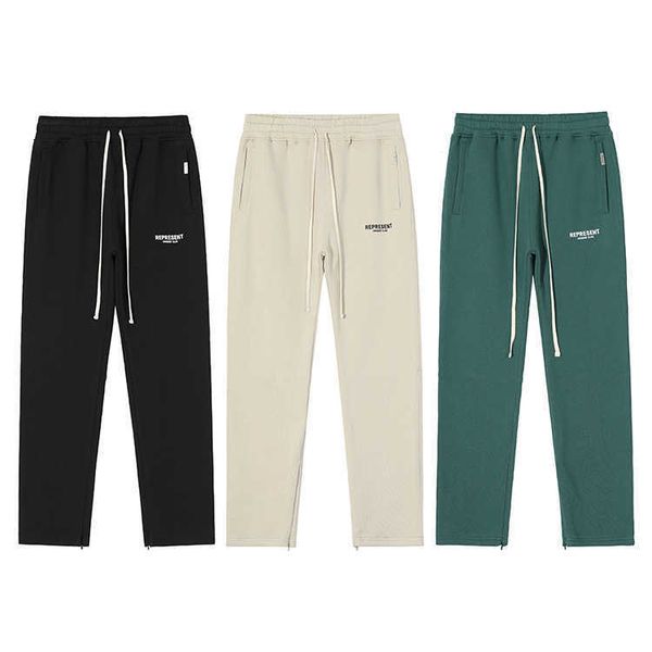 men's pants represent rep designer fashion fashion brand high street versatile casual zipper split sports drawstring male, Black
men's pants represent rep designer fashion fashion brand high street versatile casual zipper split sports drawstring male, Black