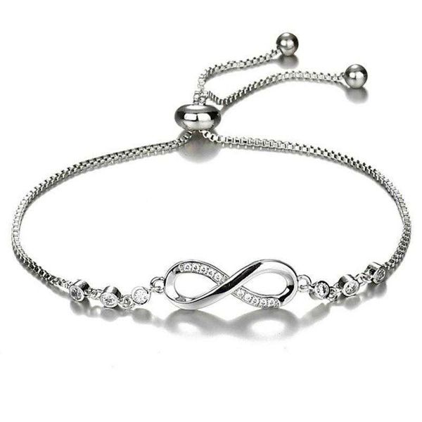 selling infinite loop 8 word bracelet crystal pull micro inlaid zircon silver women, Golden;silver
selling infinite loop 8 word bracelet crystal pull micro inlaid zircon silver women, Golden;silver