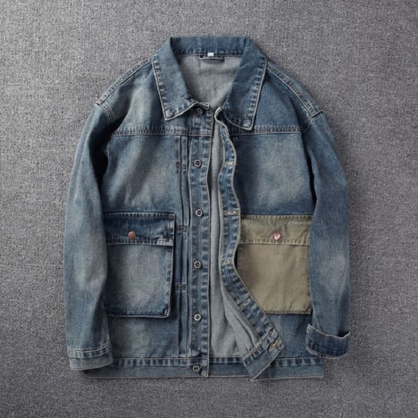 men's jackets japanese tooling retro washed denim jacket spring and autumn men's fashion all-match denim jacket men motorcycle den, Black;brown
men's jackets japanese tooling retro washed denim jacket spring and autumn men's fashion all-match denim jacket men motorcycle den, Black;brown
