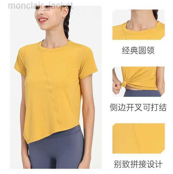 desginer alo yoga t shirt cover up women's round neck split slim fit two wear slim sports fitness short sleeve suit 23ss, White
desginer alo yoga t shirt cover up women's round neck split slim fit two wear slim sports fitness short sleeve suit 23ss, White