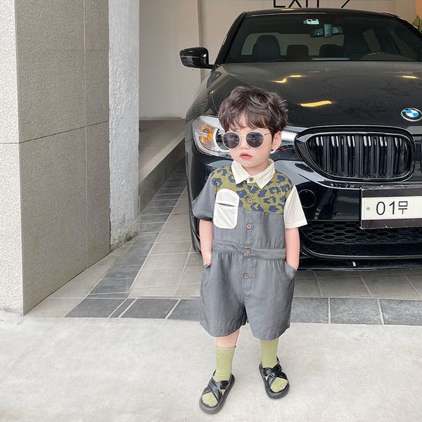 sets suits infant baby girls boys romper short sleeve jumpsuits summer buttons casual cotton clothes 230508
sets suits infant baby girls boys romper short sleeve jumpsuits summer buttons casual cotton clothes 230508