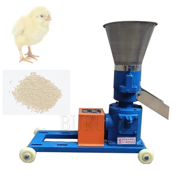 Image of 3/4/5/6/8mm Household Pellet Press Animal Feed Wood Pellet Mill Biomass Pellet Machine