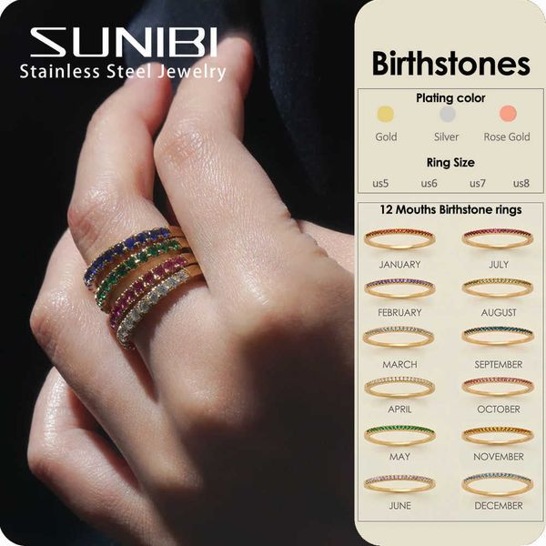 band rings stainless steel birthstone ring for women 12 zodiac fashion colored rhinestone rings anniversary wedding gift jewelry wholesale z, Silver
band rings stainless steel birthstone ring for women 12 zodiac fashion colored rhinestone rings anniversary wedding gift jewelry wholesale z, Silver