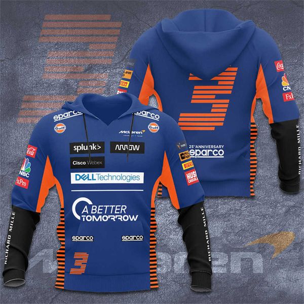 2023 fashion f1 men's hoodie jackets sweatshirt formula one team mclaren racing 3d print bay women's zip up spring, Black
2023 fashion f1 men's hoodie jackets sweatshirt formula one team mclaren racing 3d print bay women's zip up spring, Black