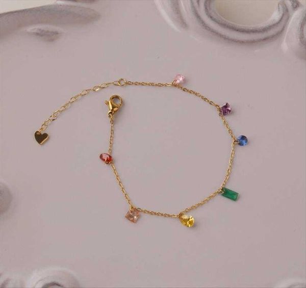 ornament summer dream rainbow diamond bracelet girl titanium steel gold plating handmade, Golden;silver
ornament summer dream rainbow diamond bracelet girl titanium steel gold plating handmade, Golden;silver