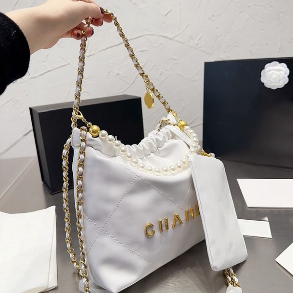 womens classic mini pearl chain 22 shopping bags with coin charm puch handle totes gold metal hardware matelasse crossbody shoulder designer
womens classic mini pearl chain 22 shopping bags with coin charm puch handle totes gold metal hardware matelasse crossbody shoulder designer