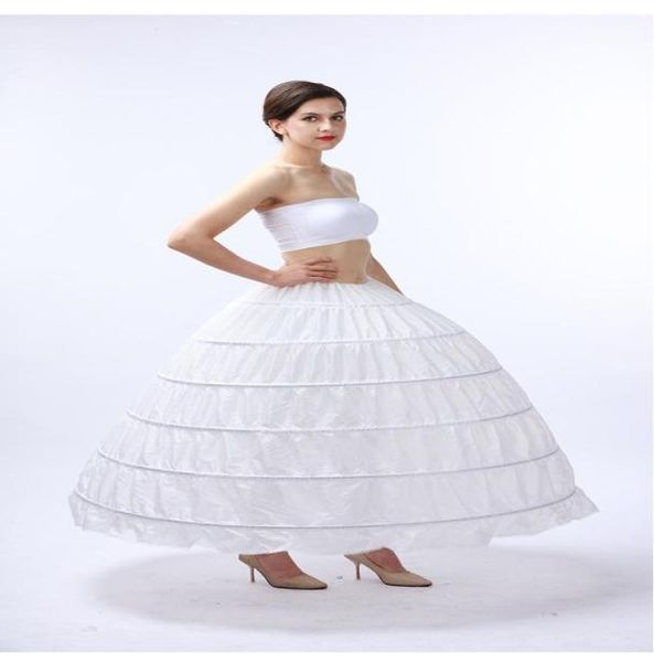 women 6 hoop floor length aline petticoat crinoline skirt ball gown underskirt9617168, White
women 6 hoop floor length aline petticoat crinoline skirt ball gown underskirt9617168, White