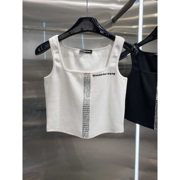 aw king 23 spring/summer new fashion personalized diamond letter decoration sleeveless rib short versatile tank 456, White
aw king 23 spring/summer new fashion personalized diamond letter decoration sleeveless rib short versatile tank 456, White