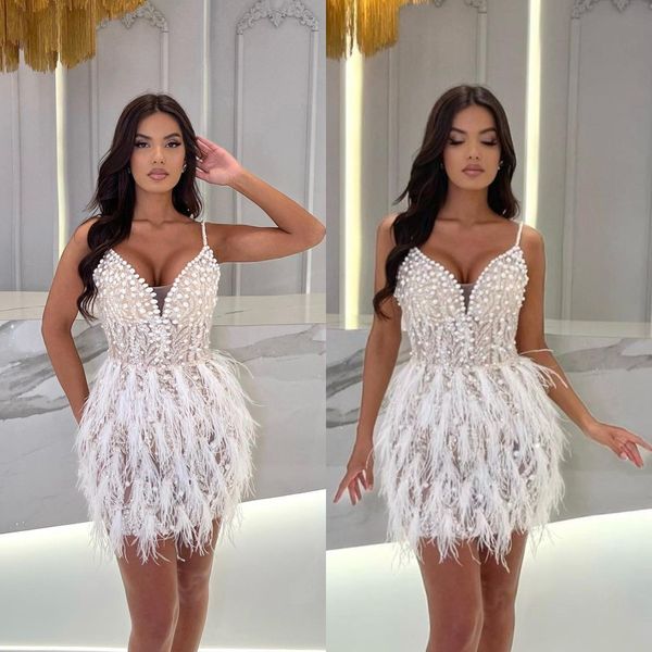 cute white cocktail dress feathers skirt short prom dresses backless mini party homecoming special occasion dress, Black
cute white cocktail dress feathers skirt short prom dresses backless mini party homecoming special occasion dress, Black