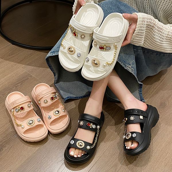 height increasing shoes fashion women's sandals diy accessories disassembled at will with thick 6cm bottom eva material nonslip wearres, Black;white
height increasing shoes fashion women's sandals diy accessories disassembled at will with thick 6cm bottom eva material nonslip wearres, Black;white