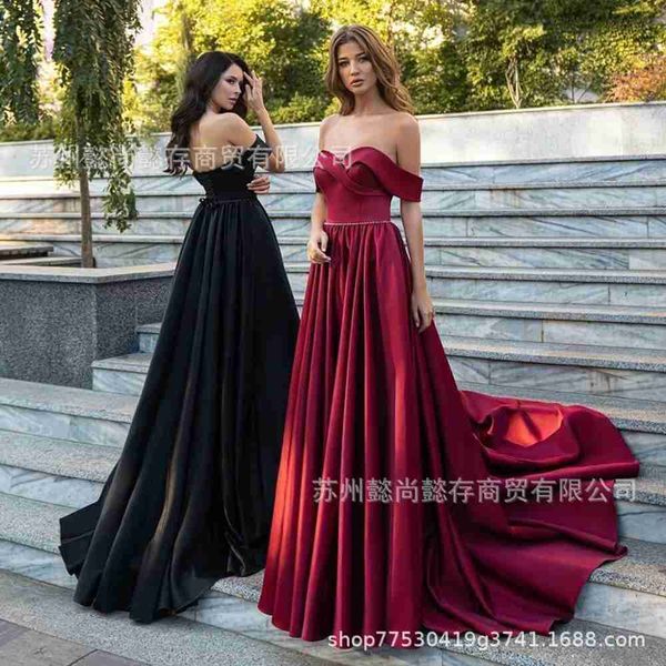senior designerselling outerwear dress in large size high waisted one shoulder backless and trailing evening gown for host bridesmaids, White;black
senior designerselling outerwear dress in large size high waisted one shoulder backless and trailing evening gown for host bridesmaids, White;black