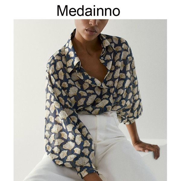 shirts medainno women blouse vintage printed long sleeve blouse shirt turndown collar office blouse loose shirt chemisier femme chic, White
shirts medainno women blouse vintage printed long sleeve blouse shirt turndown collar office blouse loose shirt chemisier femme chic, White