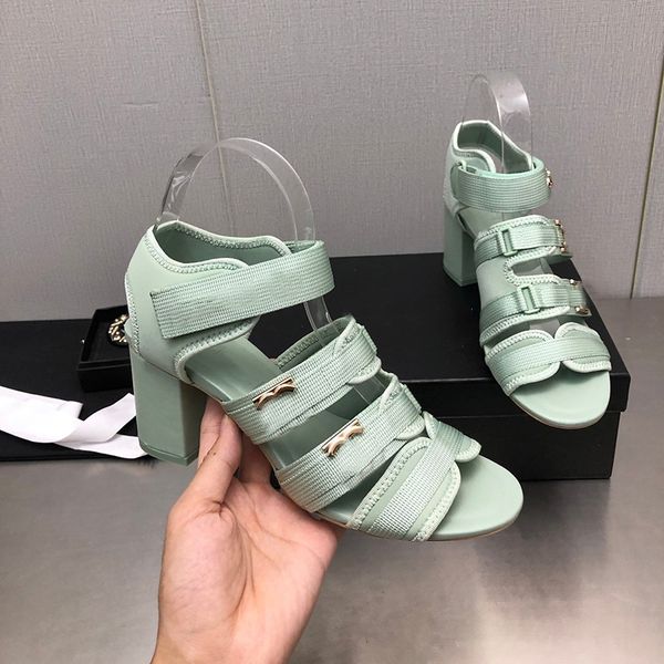 women high-heeled sandals striped solid color chain thick heel 8.5cm dress shoes hardware metal lettering logo designer outdoor beach shoe h, Black
women high-heeled sandals striped solid color chain thick heel 8.5cm dress shoes hardware metal lettering logo designer outdoor beach shoe h, Black