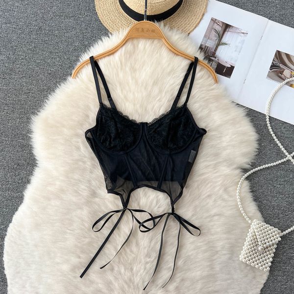 womens tanks camis women lace splicing mesh irregularity tank with straps bustiers no chest pad corset solid color crop streetwear 230509, White
womens tanks camis women lace splicing mesh irregularity tank with straps bustiers no chest pad corset solid color crop streetwear 230509, White