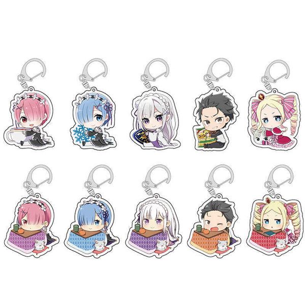 keychains anime rezero cosplay keychain cute rem ram emilia beatrice q version cartoon figures acrylic keyring bag pendant porte clef j23042, Silver
keychains anime rezero cosplay keychain cute rem ram emilia beatrice q version cartoon figures acrylic keyring bag pendant porte clef j23042, Silver