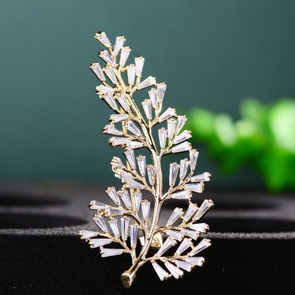pins brooches fashion pine leaf zircon brooch elegant temperament botanical clothing creative simple corsage accessories trendy 230509, Gray
pins brooches fashion pine leaf zircon brooch elegant temperament botanical clothing creative simple corsage accessories trendy 230509, Gray