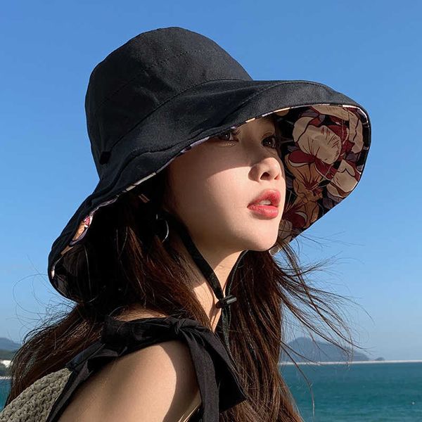 wide brim hats summer fashion bucket hats for women double-sided print basin caps big brim foldable sunshade hat black casual versatile sun, Blue;gray
wide brim hats summer fashion bucket hats for women double-sided print basin caps big brim foldable sunshade hat black casual versatile sun, Blue;gray