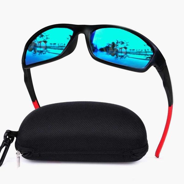 93a straight outdoor cycling sports new sunglasses can be equipped with glasses case, White;black