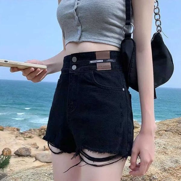 women's shorts feynzz fashion new summer women high waist button wigh leg jeans shorts casual female loose fit blue denim shorts aa2305, White;black
women's shorts feynzz fashion new summer women high waist button wigh leg jeans shorts casual female loose fit blue denim shorts aa2305, White;black