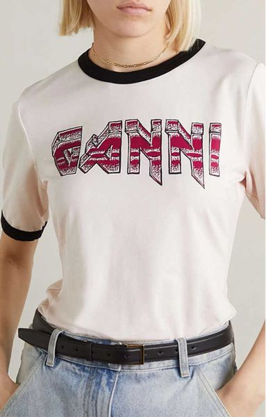 23ss gannis women designer t shirt fashion cotton classic style slim fit white short sleeve casual tees polos
23ss gannis women designer t shirt fashion cotton classic style slim fit white short sleeve casual tees polos