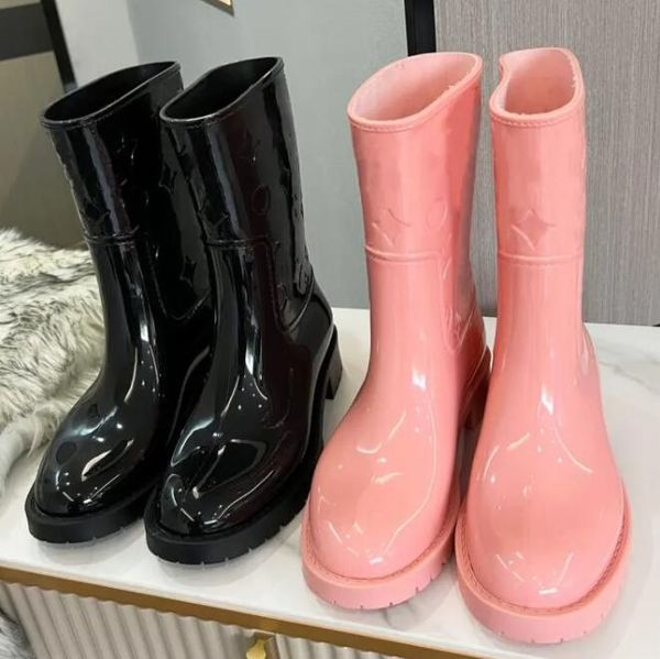 2022 outdoor designers drops flat mid boots women luxuries casual shoes genuine leather embossed waterproof rubber boot, Black
2022 outdoor designers drops flat mid boots women luxuries casual shoes genuine leather embossed waterproof rubber boot, Black