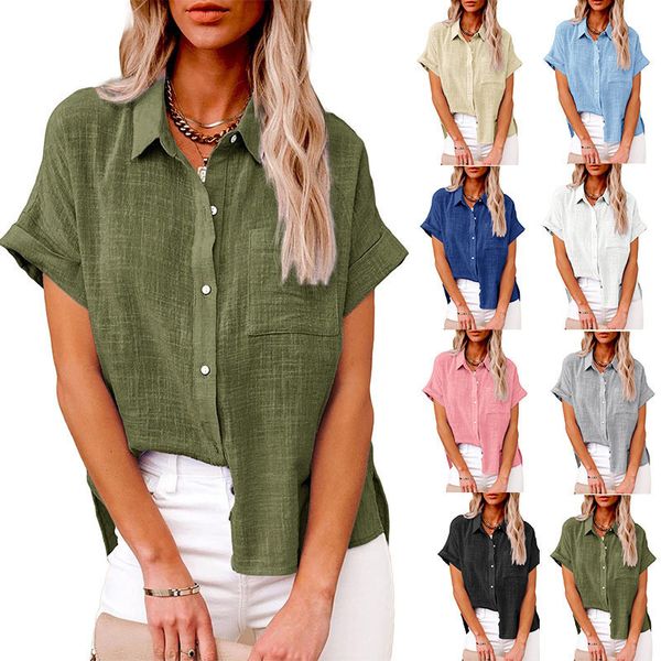 womens blouses shirts solid casual loose for women summer vintage oversized and fashion elegant youth female 230509, White
womens blouses shirts solid casual loose for women summer vintage oversized and fashion elegant youth female 230509, White