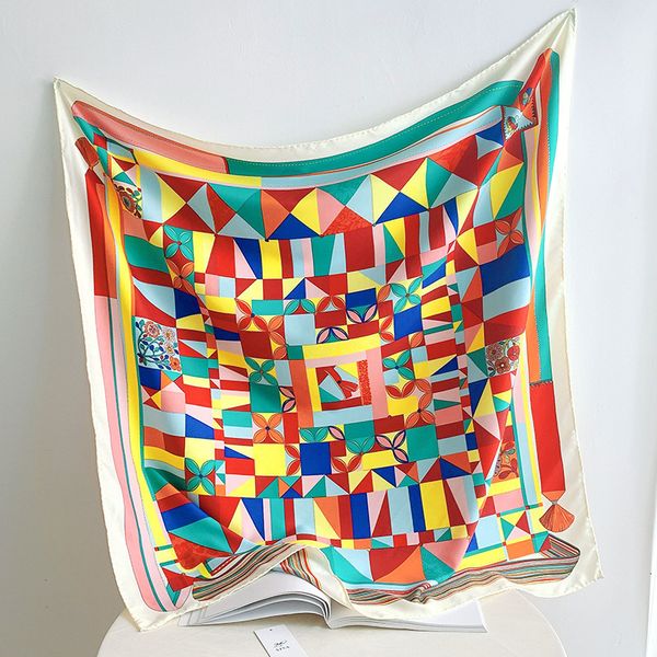 sarongs 90cm manual hand rolled twill silk scarf women geometric square print curled scarves echarpes foulards femme wrap bandana 230508, Blue;gray
sarongs 90cm manual hand rolled twill silk scarf women geometric square print curled scarves echarpes foulards femme wrap bandana 230508, Blue;gray