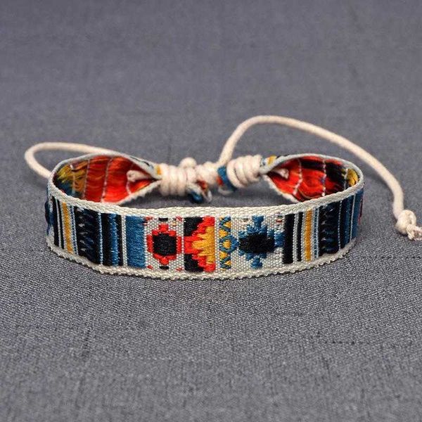 embroidered bohemian bracelet ethnic style retro simple casual carrying strap woven ribbon, Golden;silver
embroidered bohemian bracelet ethnic style retro simple casual carrying strap woven ribbon, Golden;silver