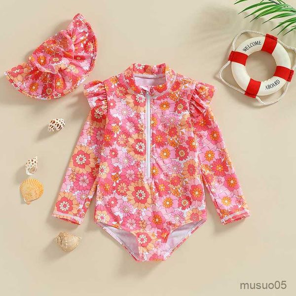 two-pieces toddler baby girls long sleeve summer floral print swimsuit fashion flower printing zipper round neck swimwear bathing, Blue
two-pieces toddler baby girls long sleeve summer floral print swimsuit fashion flower printing zipper round neck swimwear bathing, Blue
